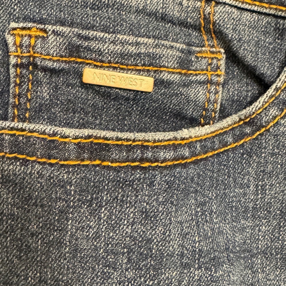 Nine West Denim with Gold Stitching - Picture 2 of 4